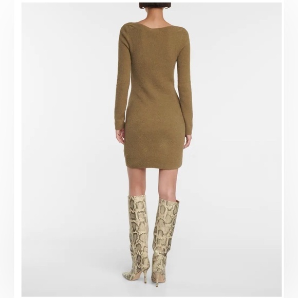 Nanushka Leah mini dress in army green NWT - Picture 5 of 11